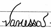 sketch: Vanessa's signature