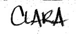 Clara's signature