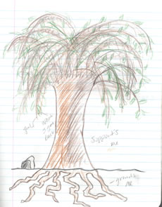 drawing: Anthony's tree