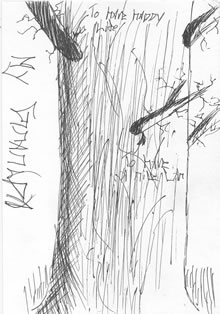 drawing: Javier's tree trunk