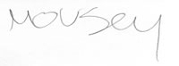 Mousey's signature