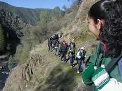 photo:sara and group on trail