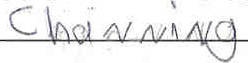 Channing's signature