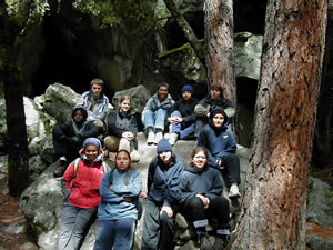 group at Spider Cave