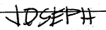 Josephs signature