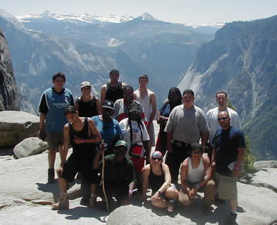 Group at Yosemite Falls Overlook