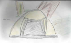 sketch: our tent