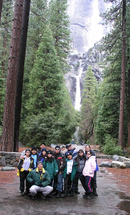 group at Yosemite Falls