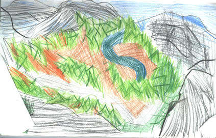 valerie's sketch of eagle peak