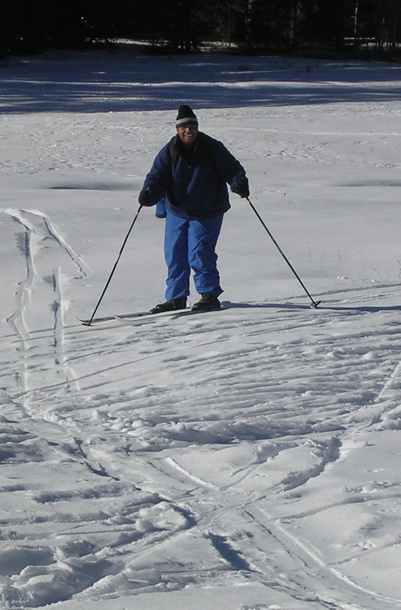 anthony skiing