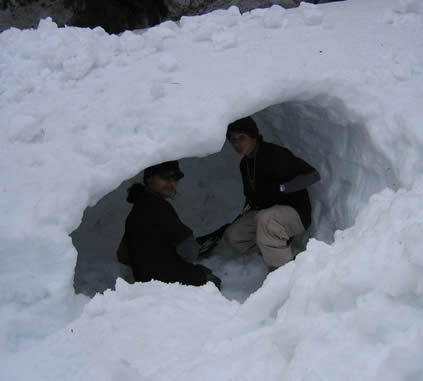 snow cave