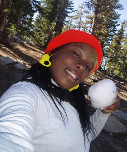 tiffany with snowball